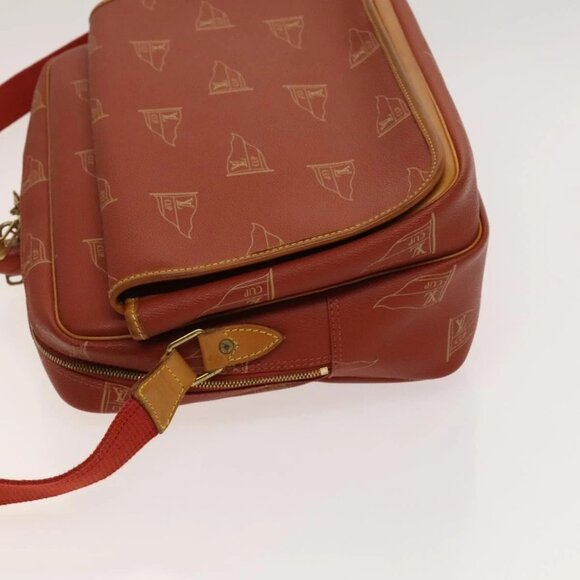 LOUIS VUITTON LOUIS VUITTON Cup Calvi Bag Red Aboganie M80028 LV Auth 125072 - Picture 6 of 16